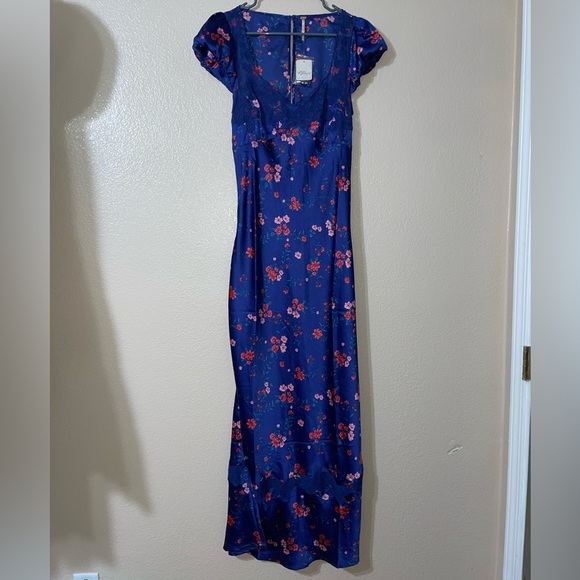 NWT Free People Butterfly Babe Maxi Dress (L) - Picture 4 of 14